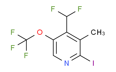 4-(Difluoromethyl)-2-iodo-3-methyl-5-(trifluoromethoxy)pyridine