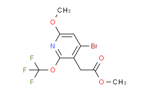 Methyl 4-bromo-6-methoxy-2-(trifluoromethoxy)pyridine-3-acetate