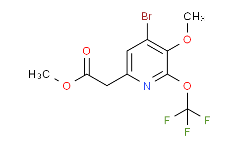 Methyl 4-bromo-3-methoxy-2-(trifluoromethoxy)pyridine-6-acetate