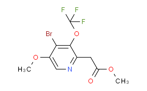Methyl 4-bromo-5-methoxy-3-(trifluoromethoxy)pyridine-2-acetate
