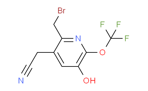 2-(Bromomethyl)-5-hydroxy-6-(trifluoromethoxy)pyridine-3-acetonitrile