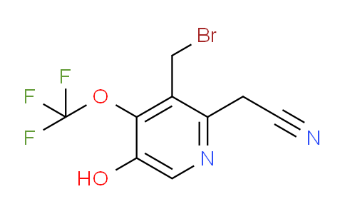 3-(Bromomethyl)-5-hydroxy-4-(trifluoromethoxy)pyridine-2-acetonitrile