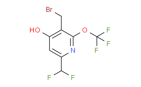 3-(Bromomethyl)-6-(difluoromethyl)-4-hydroxy-2-(trifluoromethoxy)pyridine