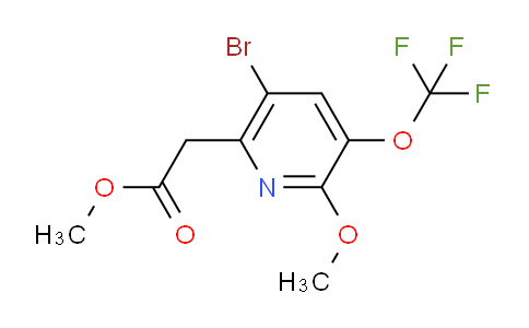 Methyl 5-bromo-2-methoxy-3-(trifluoromethoxy)pyridine-6-acetate