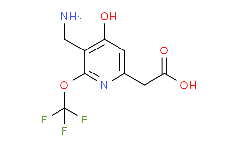 3-(Aminomethyl)-4-hydroxy-2-(trifluoromethoxy)pyridine-6-acetic acid