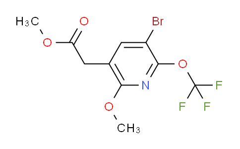 Methyl 3-bromo-6-methoxy-2-(trifluoromethoxy)pyridine-5-acetate