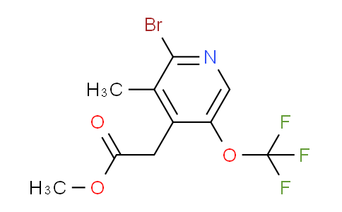 Methyl 2-bromo-3-methyl-5-(trifluoromethoxy)pyridine-4-acetate