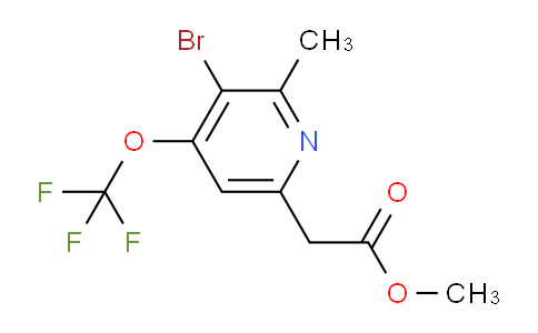Methyl 3-bromo-2-methyl-4-(trifluoromethoxy)pyridine-6-acetate