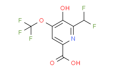 AM226125 | 1804839-85-7 | 2-(Difluoromethyl)-3-hydroxy-4-(trifluoromethoxy)pyridine-6-carboxylic acid