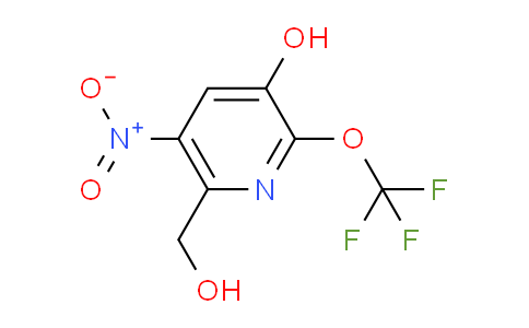 3-Hydroxy-5-nitro-2-(trifluoromethoxy)pyridine-6-methanol