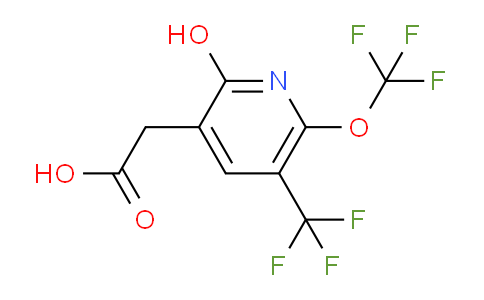 2-Hydroxy-6-(trifluoromethoxy)-5-(trifluoromethyl)pyridine-3-acetic acid
