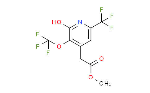 Methyl 2-hydroxy-3-(trifluoromethoxy)-6-(trifluoromethyl)pyridine-4-acetate