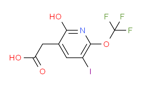 2-Hydroxy-5-iodo-6-(trifluoromethoxy)pyridine-3-acetic acid