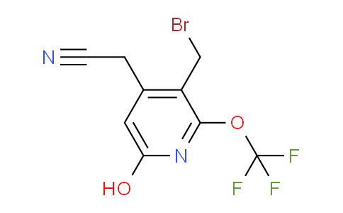 3-(Bromomethyl)-6-hydroxy-2-(trifluoromethoxy)pyridine-4-acetonitrile