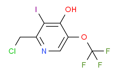 2-(Chloromethyl)-4-hydroxy-3-iodo-5-(trifluoromethoxy)pyridine