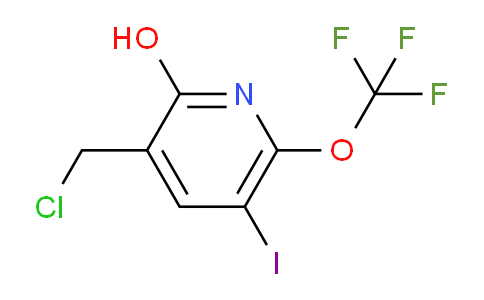 3-(Chloromethyl)-2-hydroxy-5-iodo-6-(trifluoromethoxy)pyridine