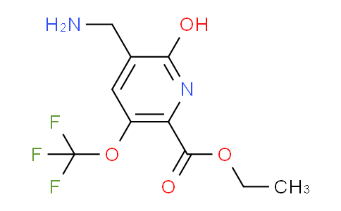 Ethyl 3-(aminomethyl)-2-hydroxy-5-(trifluoromethoxy)pyridine-6-carboxylate