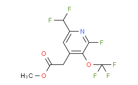 Methyl 6-(difluoromethyl)-2-fluoro-3-(trifluoromethoxy)pyridine-4-acetate