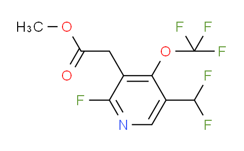 Methyl 5-(difluoromethyl)-2-fluoro-4-(trifluoromethoxy)pyridine-3-acetate