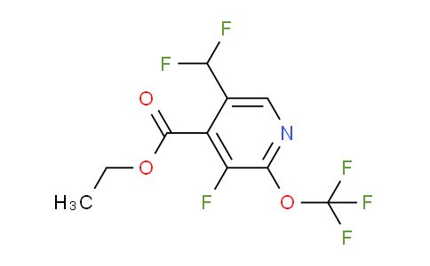 Ethyl 5-(difluoromethyl)-3-fluoro-2-(trifluoromethoxy)pyridine-4-carboxylate