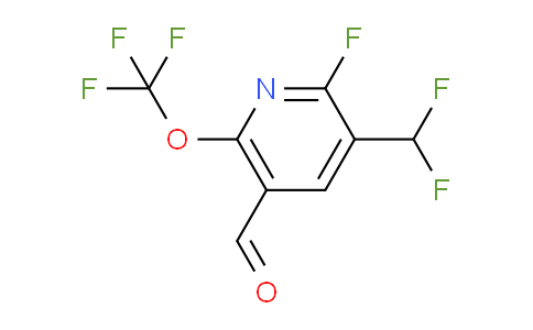 3-(Difluoromethyl)-2-fluoro-6-(trifluoromethoxy)pyridine-5-carboxaldehyde