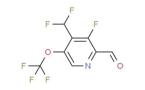 4-(Difluoromethyl)-3-fluoro-5-(trifluoromethoxy)pyridine-2-carboxaldehyde