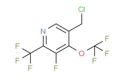 5-(Chloromethyl)-3-fluoro-4-(trifluoromethoxy)-2-(trifluoromethyl)pyridine