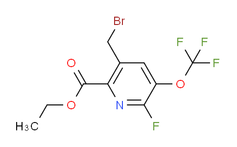 Ethyl 5-(bromomethyl)-2-fluoro-3-(trifluoromethoxy)pyridine-6-carboxylate