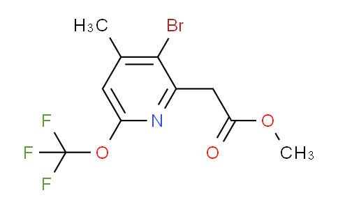 Methyl 3-bromo-4-methyl-6-(trifluoromethoxy)pyridine-2-acetate