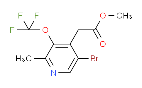 Methyl 5-bromo-2-methyl-3-(trifluoromethoxy)pyridine-4-acetate