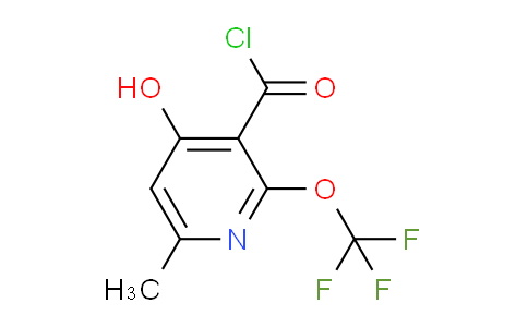 4-Hydroxy-6-methyl-2-(trifluoromethoxy)pyridine-3-carbonyl chloride
