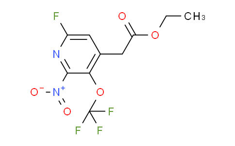 Ethyl 6-fluoro-2-nitro-3-(trifluoromethoxy)pyridine-4-acetate