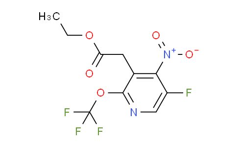 Ethyl 5-fluoro-4-nitro-2-(trifluoromethoxy)pyridine-3-acetate