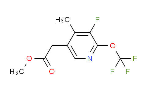Methyl 3-fluoro-4-methyl-2-(trifluoromethoxy)pyridine-5-acetate