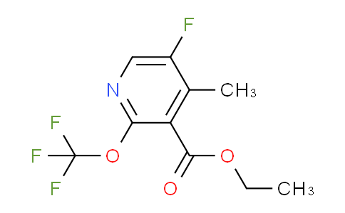 Ethyl 5-fluoro-4-methyl-2-(trifluoromethoxy)pyridine-3-carboxylate