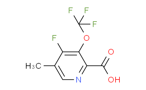 4-Fluoro-5-methyl-3-(trifluoromethoxy)pyridine-2-carboxylic acid