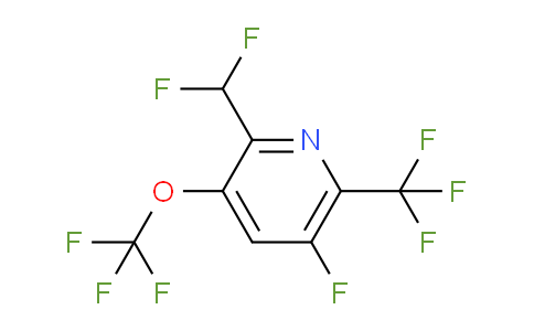 2-(Difluoromethyl)-5-fluoro-3-(trifluoromethoxy)-6-(trifluoromethyl)pyridine