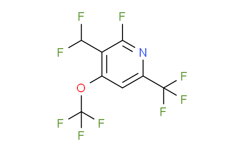 3-(Difluoromethyl)-2-fluoro-4-(trifluoromethoxy)-6-(trifluoromethyl)pyridine