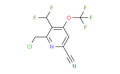 2-(Chloromethyl)-6-cyano-3-(difluoromethyl)-4-(trifluoromethoxy)pyridine