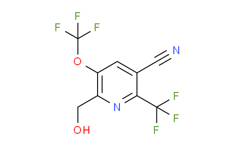 3-Cyano-5-(trifluoromethoxy)-2-(trifluoromethyl)pyridine-6-methanol