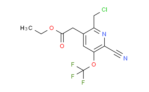 AM226905 | 1804657-86-0 | Ethyl 2-(chloromethyl)-6-cyano-5-(trifluoromethoxy)pyridine-3-acetate