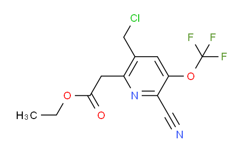 AM226907 | 1804337-38-9 | Ethyl 5-(chloromethyl)-2-cyano-3-(trifluoromethoxy)pyridine-6-acetate