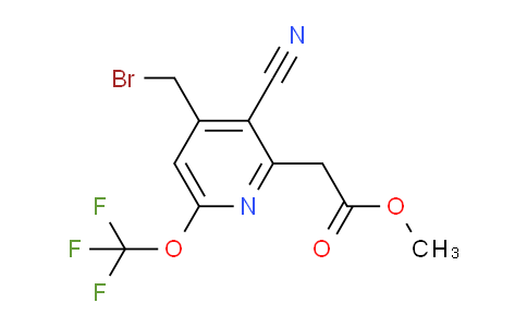 AM226935 | 1804297-66-2 | Methyl 4-(bromomethyl)-3-cyano-6-(trifluoromethoxy)pyridine-2-acetate