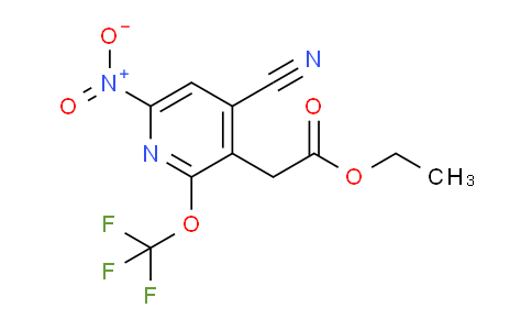 Ethyl 4-cyano-6-nitro-2-(trifluoromethoxy)pyridine-3-acetate