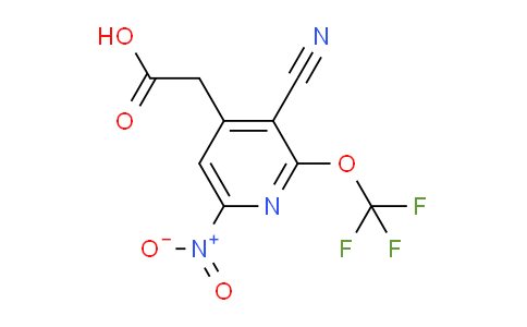 3-Cyano-6-nitro-2-(trifluoromethoxy)pyridine-4-acetic acid