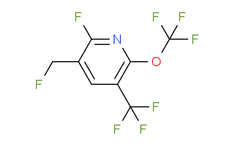 2-Fluoro-3-(fluoromethyl)-6-(trifluoromethoxy)-5-(trifluoromethyl)pyridine