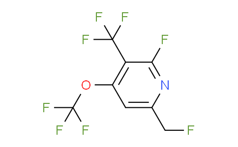 2-Fluoro-6-(fluoromethyl)-4-(trifluoromethoxy)-3-(trifluoromethyl)pyridine