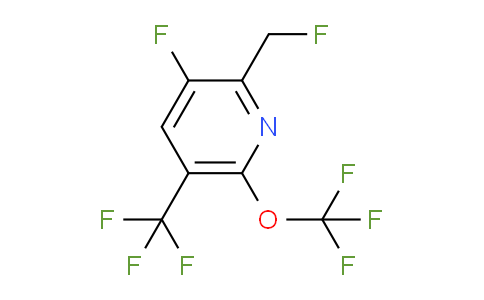 3-Fluoro-2-(fluoromethyl)-6-(trifluoromethoxy)-5-(trifluoromethyl)pyridine
