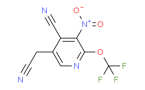 4-Cyano-3-nitro-2-(trifluoromethoxy)pyridine-5-acetonitrile