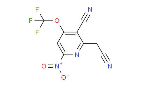 3-Cyano-6-nitro-4-(trifluoromethoxy)pyridine-2-acetonitrile